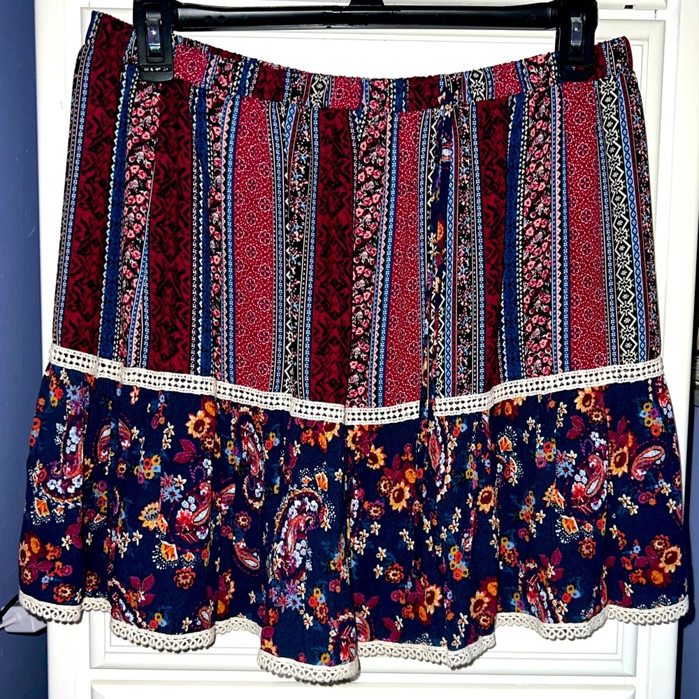 FOREVER 21 Bohemian Skirt - Women, Plus Size, 2X